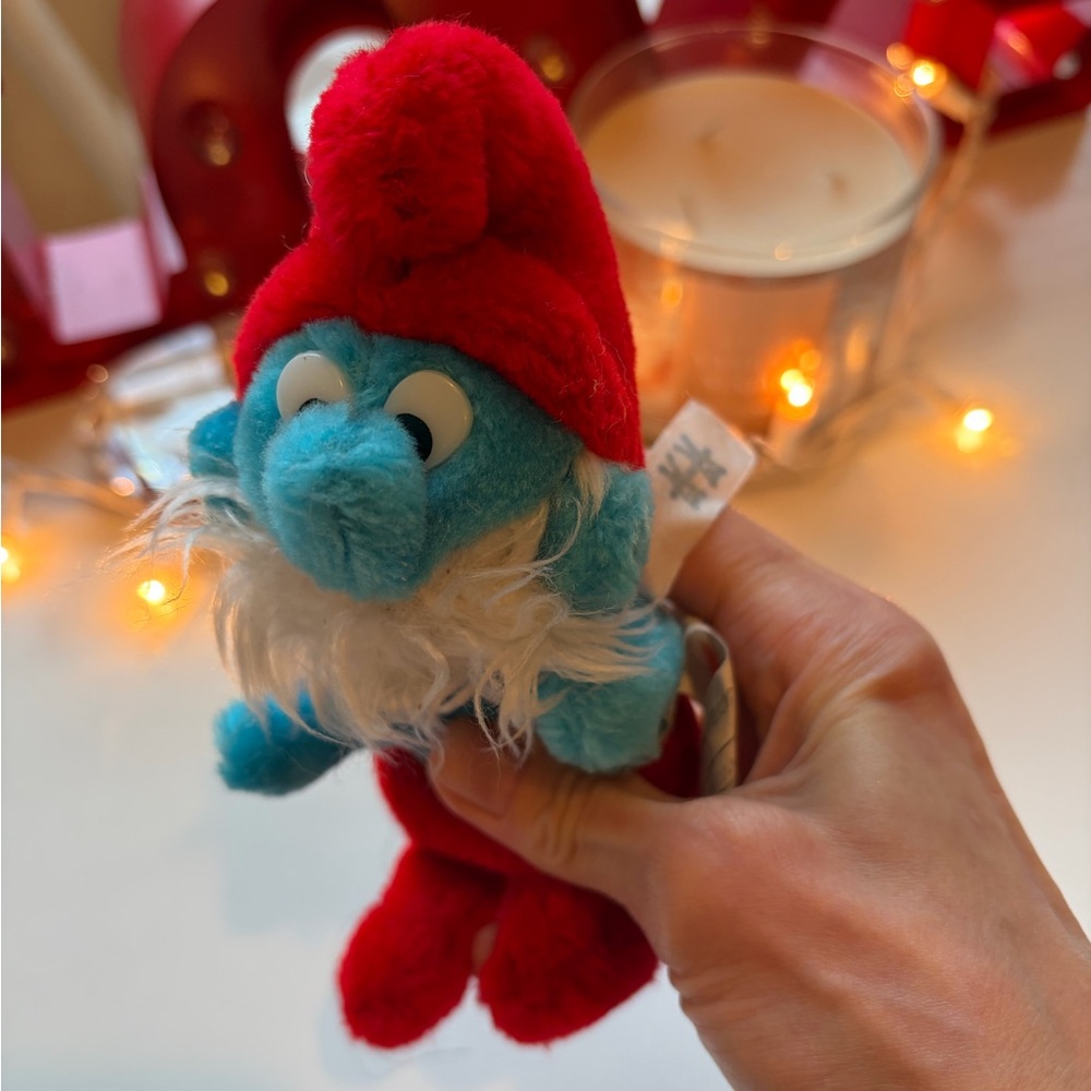 Vintage 80’s Papa Smurf Stuffed Toy ❤️💙
